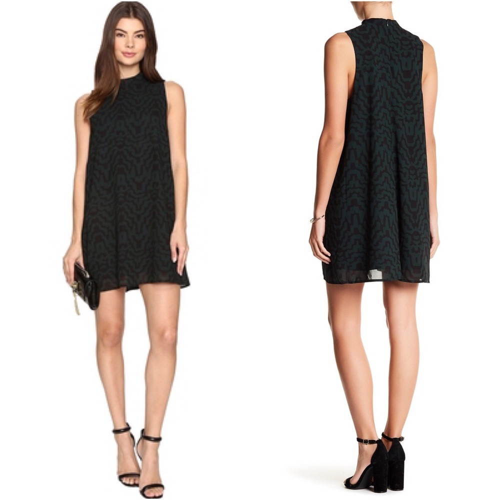 BB Dakota Adderley Dress Black and Green Size XS